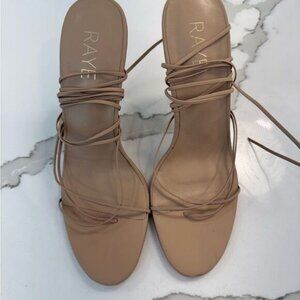 RAYE Womens Tan Strappy Sandals